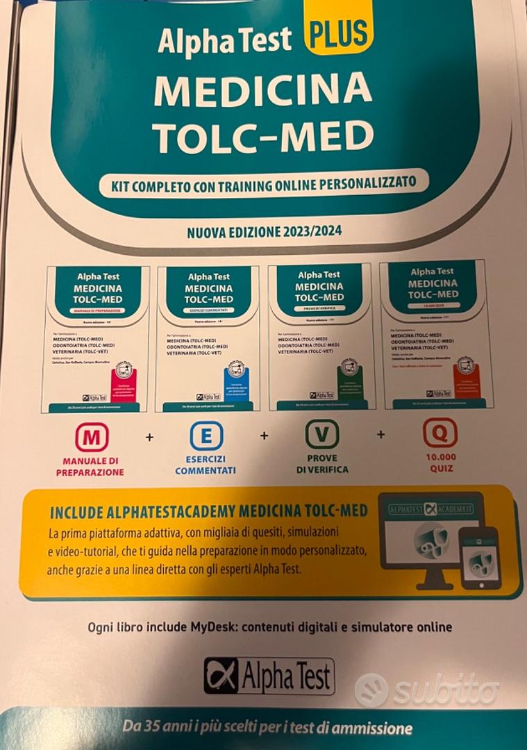 Alpha Test Plus Medicina TOLC-MED - Kit di preparazione Plus - Medicina,  Odontoiatria, Veterinaria - Alpha Test