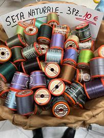 3 Rocchetti filo seta pura PREZZO STOCK