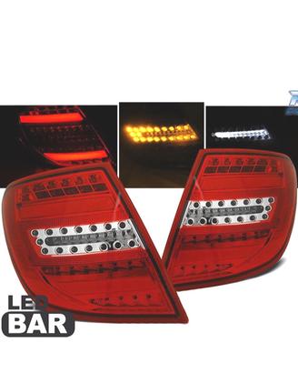 FANALI PER MERCEDES CLASSE C S204 SW 07-11 BAR LED