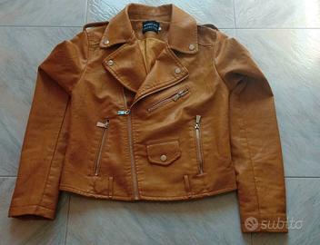 Giacca giubbetto tipo simil pelle donna nuovo