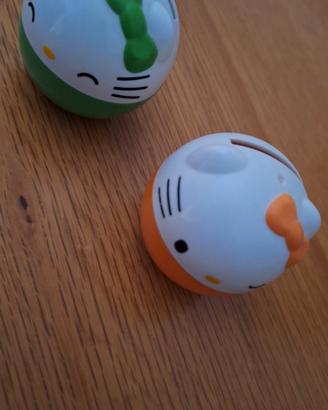 Coppia sfere Hello Kitty Kinder vintage 
