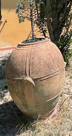 Orcio antico in terracotta da giardino
