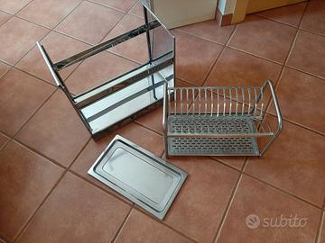 SCOLAPIATTI DA BASE IN ACCIAIO INOX