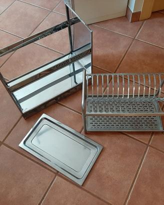 SCOLAPIATTI DA BASE IN ACCIAIO INOX