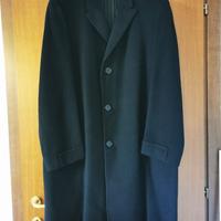 Cappotto nero da uomo, 100% lana - nuovo