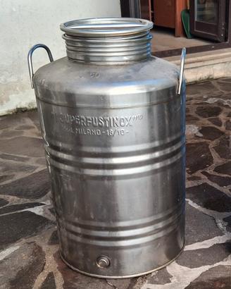 Fusto in Acciaio Inox 50L Nuovo