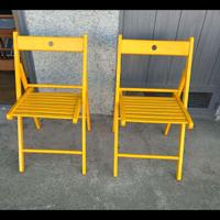 2 sedie pieghevoli 