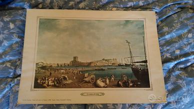 Porto Taranto riproduzione quadro '700