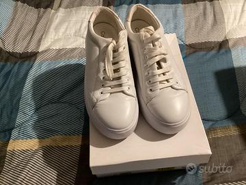 Sneakers basse in pelle