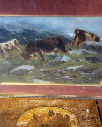 Quadro pittore milanese Ercole Garavaglia