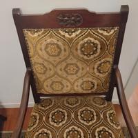 Coppia di poltrone antiche imbottite