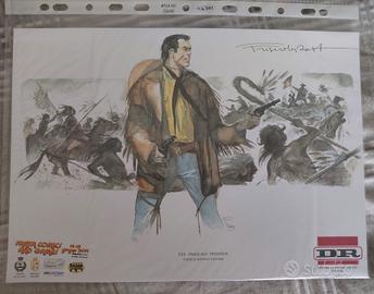 Stampa di Tex autografata da Pasquale Frisenda