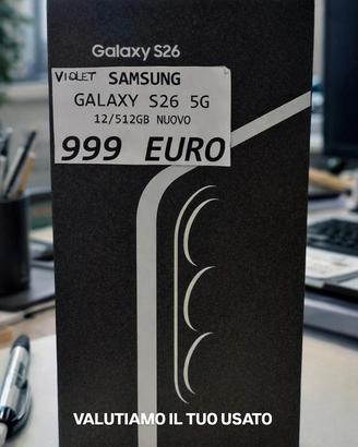 Samsung galaxy s26 5g 512gb violet nuovo