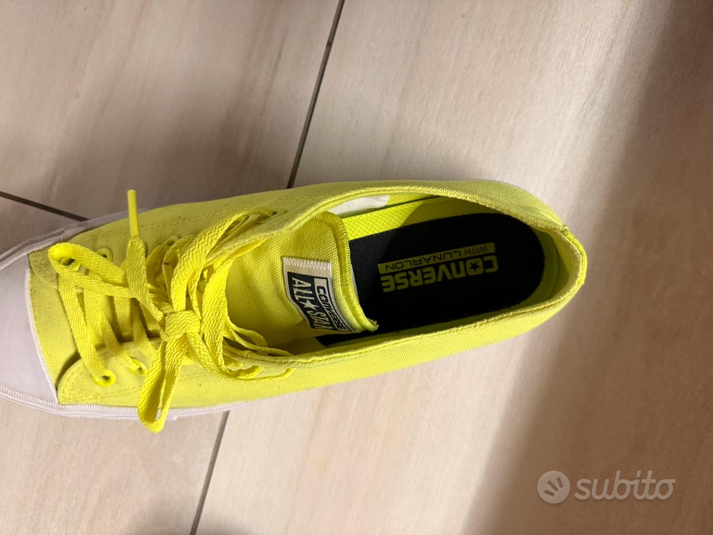 Felpa converse giallo fluo clearance