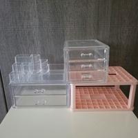 Set 3 organizer makeup/pennelli