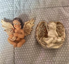 2 angioletti in resina