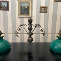 Lampadario da Biliardo Vintage