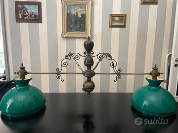 Lampadario da Biliardo Vintage