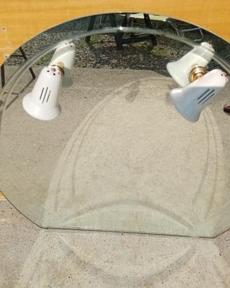 Specchiera da bagno con luci vintage 
