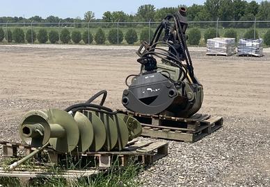 Pinza Legna MR 1100 + Trivella Idraulica Completa