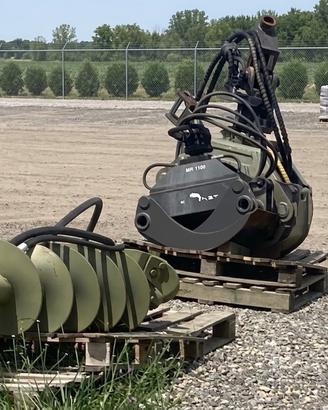 Pinza Legna MR 1100 + Trivella Idraulica Completa