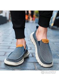 Axcone Mocassini Uomo Classico Piatto Slip ,n.41