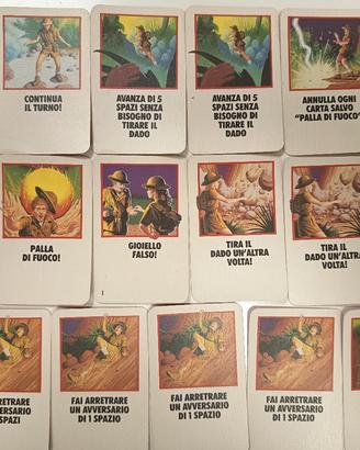L'isola di fuoco MB carte gioco anni 80