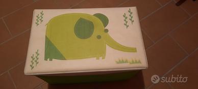 SCATOLA/POUF, CONTENITORE GIOCHI pieghevole