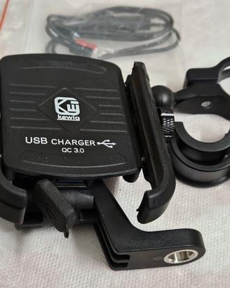 porta cellulare moto universale con spinotto bmw