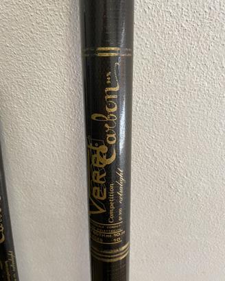 Canna pesca fissa in carbonio 10 metri