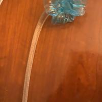 Fiore murano azzurro