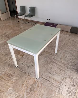 Tavolo vetro allungabile