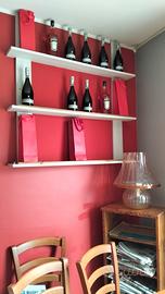 albero ornamentale, mensole e porta bottiglie