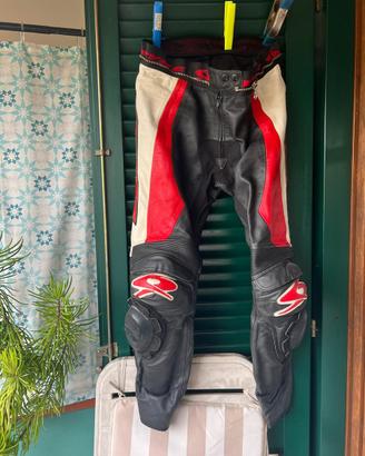 Pantaloni moto pelle spyke