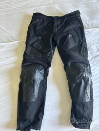 Pantaloni moto tg 50 dainese Horizon pelle/ tex
