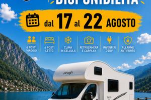 Camper a noleggio dal 17 al 22 agosto
