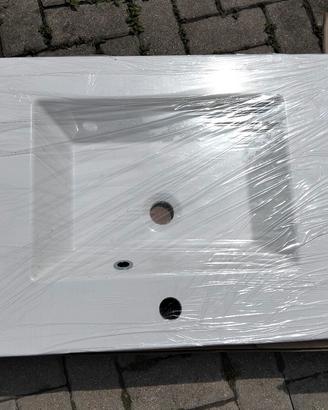 Lavandino in resina bianco 76x48,5cm
