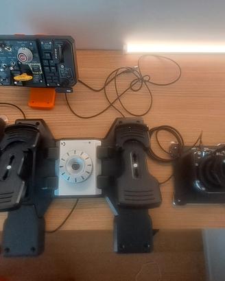 postazione simulatore di volo winwing / logitech