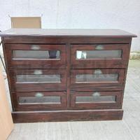 MOBILE COLONIALE SCURO CASSETTI