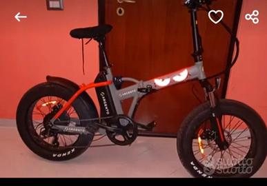 bicicletta elettrica argento mini max 