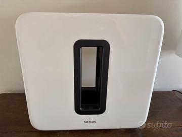 Sonos Sub Gen 2 WiFi Subwoofer Bianco Lucido