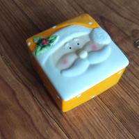 06 - scatola ceramica babbo natale vintage