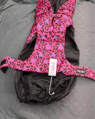 impermeabile trapuntato cappuccio removibile cane