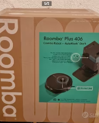 Robot Roomba Plus 406 Combo + AutoWash Dock nuovo