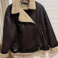 Giacca Zara effetto pelle shearling