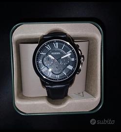 fossil cronografo in pelle fs4812ie