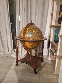 Mappamondo portaliquori in legno, vintage