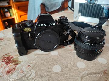 fotocamera Pentax lx con obiettivi