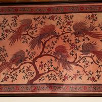 Quadro grande Batik orientale con fenici