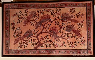 Quadro grande Batik orientale con fenici